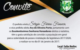 Solenidades de posse dos eleitos por toda a 