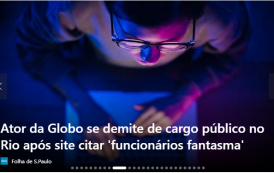 Ator da Globo se demite de cargo público no Rio após site citar 'funcionários fantasma'