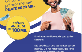 Nota Premiada Capixaba. CPF na nota, prêmio na mão. Participe
