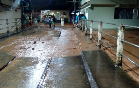 Bairros de Alegre são afetados pela chuva forte