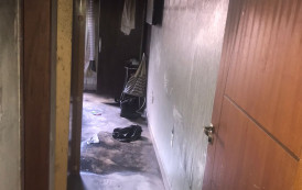 Incêndio causado por botijão de gás, destrói residência em Manhuaçu-MG.