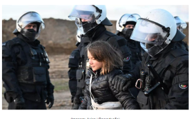 Greta Thunberg é detida em protesto na Alemanha