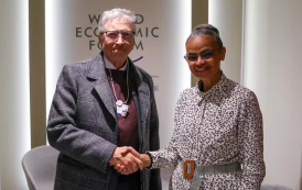 Bill e Marina trocaram ideia em Davos