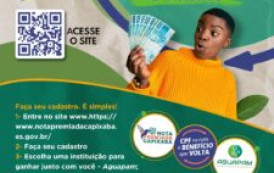 Nota Premiada Capixaba. Peça o CPF na nota e ganhe prêmios em dinheiro. Participe você também!!!