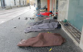 Tem mais gente morando na rua