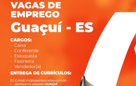 Oportunidade: Vagas de emprego em Guaçuí
