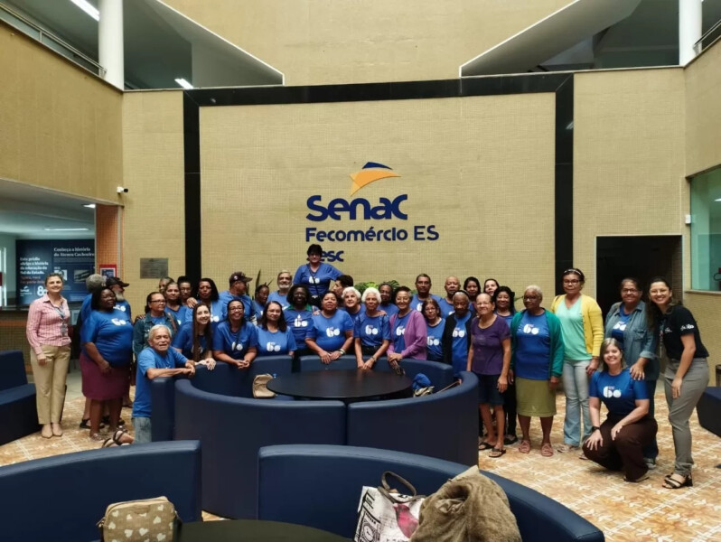 Senac de Cachoeiro de Itapemirim recebe participantes do Sesc 60+ e os envolve em atividade de inclusão digital Senac de Cachoeiro de Itapemirim recebe participantes do Sesc 60+ e os envolve em atividade de inclusão digital