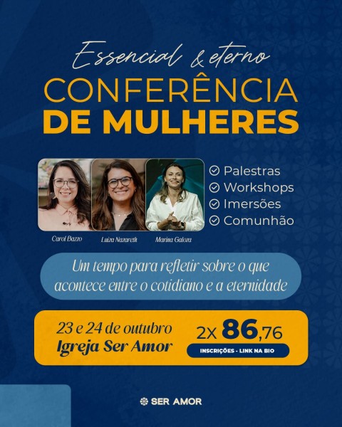 Conferência reúne mulheres para refletir sobre tempo e propósito Conferência reúne mulheres para refletir sobre tempo e propósito